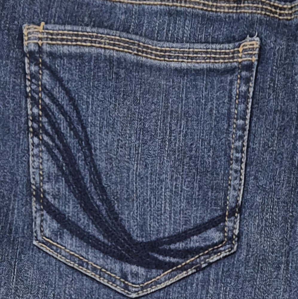 Style & Co Core jeans women's 12 Long dark wash rail straight stretchy high rise - Picture 9 of 16